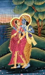 God Krishna and Radha
