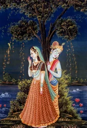 Radha Krishna Miniature Paintings