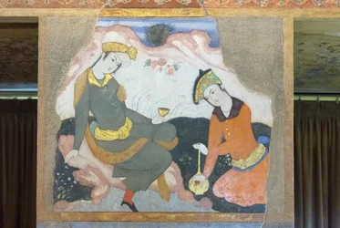 Fresco at Chehel Sotoun palace, Esfahan, Iran