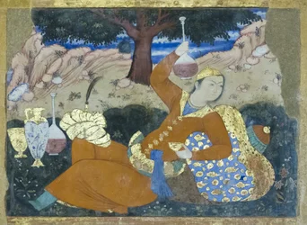 Fresco at Chehel Sotoun Palace, Esfahan, Iran