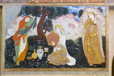 Fresco at Chehel Sotoun Palace, Esfahan, Iran