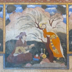 Fresco at Chehel Sotoun Palace, Esfahan, Iran