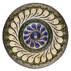 Polychrome circular plate, Venetian, c.1500