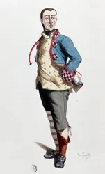 Stenterello, Traditional Carnival Character from Florence, Italy