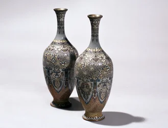 Two cloisonne vases