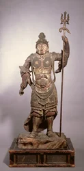 Zocho-ten, Buddhist Guardian of the South, Nambokucho to Muromachi Period