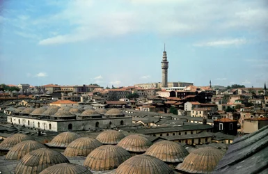 Panoramic View of Istanbul, with Domes of the Great Bazaar