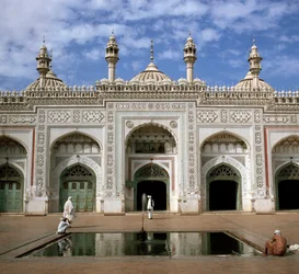 View of the Mohabbat Khan 17th-century mosque