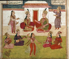 Concert and Entertainment in a Harem from the Shahnameh