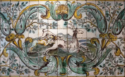Dogs hunting a deer (detail)