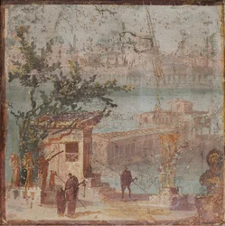 Landscape with Statues