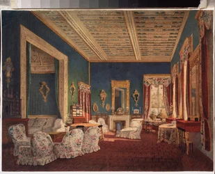 Interior of the Manor of Denezhnikovo