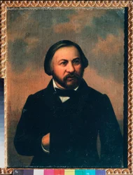 Portrait of the Composer Mikhail I Glinka