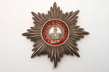 Russian military decoration of the order of Saint Alexander Nevsky, created in 1725. Motto: 