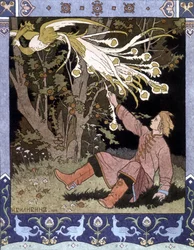 Tale The Fire Bird - Russian illustration