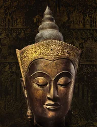 Ayutthaya style head of a crowned Buddha image