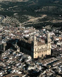 Aerial view of Jaen Cathedral
