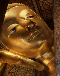 Detail of the reclining Buddha