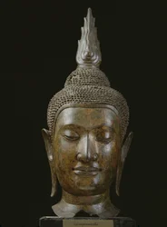 Head of Buddha in meditation