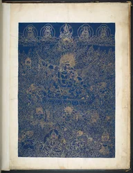 One of 12 drawings depicting Tibetan deities by a Tibetan artist, probably at Lhasa, c.1800
