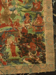 Detail of Third Panchen Lama Losan Penden Yeshe (detail)