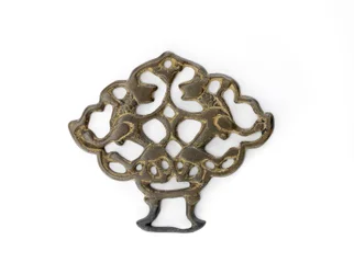 Ornament with a pair of lions, Seljud dynasty, possibly 13th century