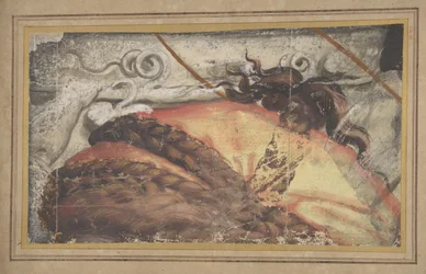 Tapestry Cartoon Fragment: The Top of Woman