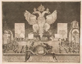 Fireworks in Moscow on 1 January 1704 on the Occasion of the Capture of the Swedish Fortress Nyenskans