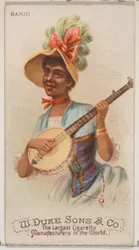 Banjo, from the Musical Instruments series N82 for Duke brand cigarettes