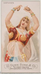 Castanets, from the Musical Instruments Series N82 for Duke Brand Cigarettes