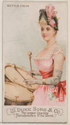Kettle Drum, from the Musical Instruments series N82 for Duke brand cigarettes