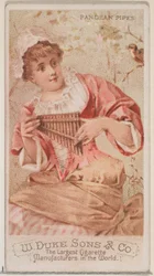 Pandean Pipes, from the Musical Instruments series N82 for Duke brand cigarettes