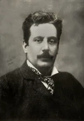 Portrait of the Italian Composer Giacomo Puccini