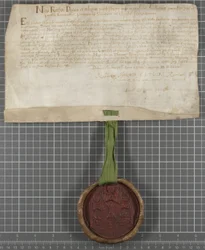 Diploma issued by the University to Thomas James