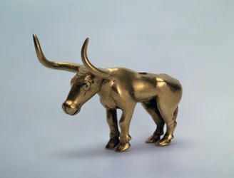 Figurine of a Bull Piece from a pole of a canopy, 3rd millennium BC