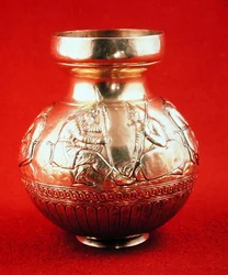 Jug with scenes of Scythian life, from Kul Oba in the Crimea, Ukraine