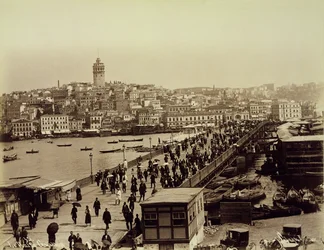 Galata Bridge over the Golden Horn, Istanbul, c.1890