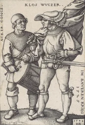 Standard Bearer and Drummer