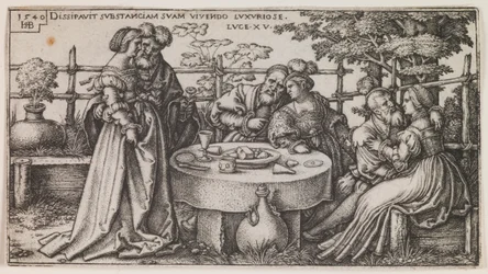 The Prodigal Son Wasting his Fortune, from the series “The History of the Prodigal Son”