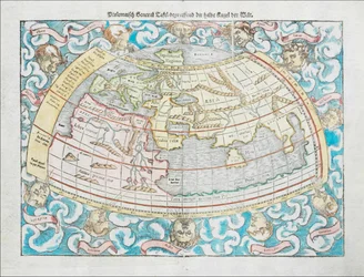 Ptolemaic World Map, 1550