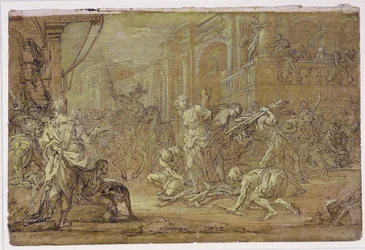 Clorinda Rescues Sofronia and Olindo from the Stake in Jerusalem