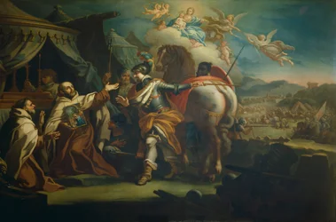 Delivery of venerated image of Our Lady of Victory to Father Domenico di Gesu Maria