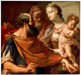 The Child Moses Trampling on the Pharaoh