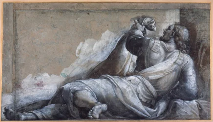 A reclining apostle