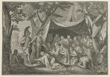 Alexander the Great Meets Stateira, Sisygambis, and the Family of Darius (Works of Charles le Brun)