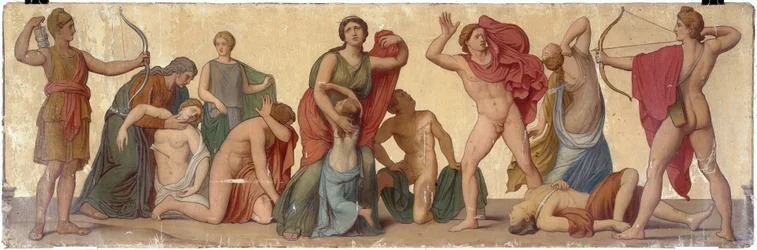 The Massacre of the Niobids, composition from the atrium of Prince Napoleon