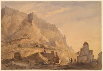 A Fortified Town on a Hilltop