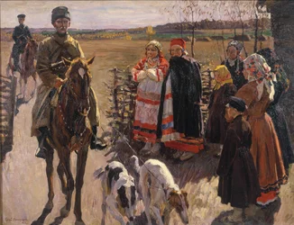Huntsmen with Borzois, 1913