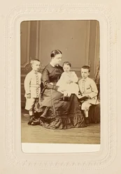 Princess Clotilde and Her Children
