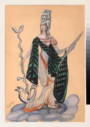 Costume design for the theatre play Triumph of the States by A. Bobrishchev-Pushkin